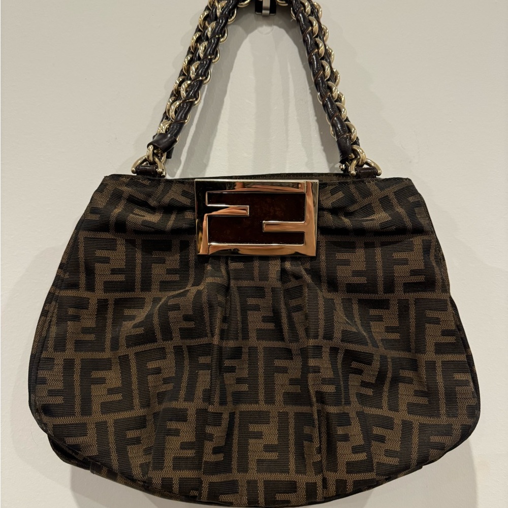 Fendi Mia Shoulder Bag Zucca Print